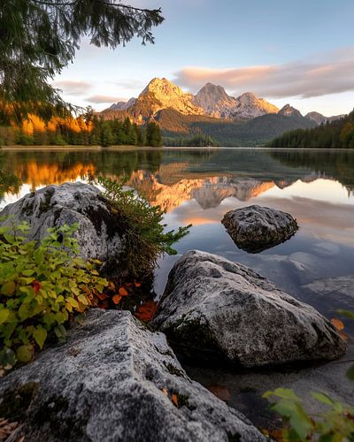 Mountain reflection in the lake