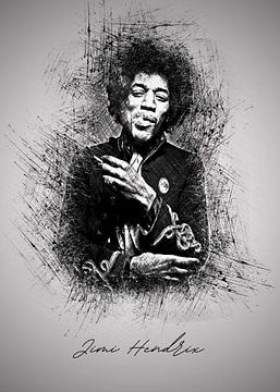 Jimi Hendrix van Albi Art