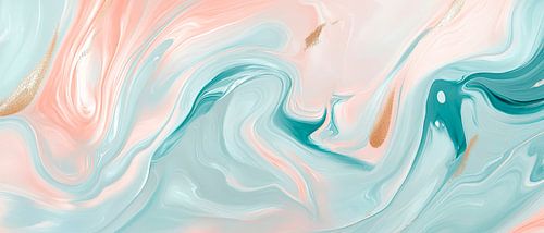 Zachte pastelgolven in vloeiend ontwerp