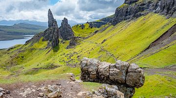 Le vieil homme de Storr, sur l'île de Skye, en Écosse. sur Jaap Bosma Fotografie