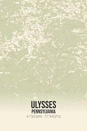 Vintage map of Ulysses (Pennsylvania), USA. by Prints of Place