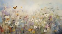 Field with spring flowers