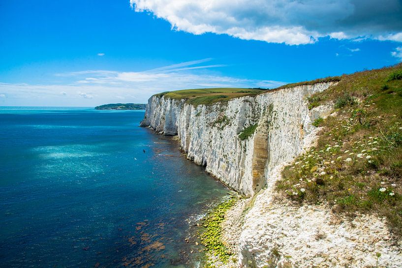 Chalk cliffs at Birling Gap, Sussex by Jan Fritz
