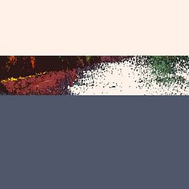 Abstrakte Farbfelder / Kraftfelder 10 / Grau Beige