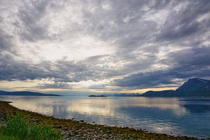 Traumhafte Abendstimmung am Fjord - Norwegen Tysfjord