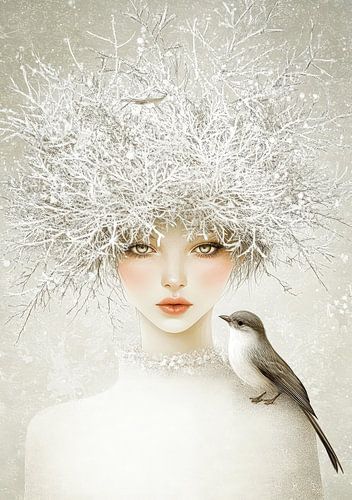 Snow Queen with Bird