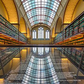 De bibliotheek van het Rijksmuseum in Amsterdam van Peter Bartelings
