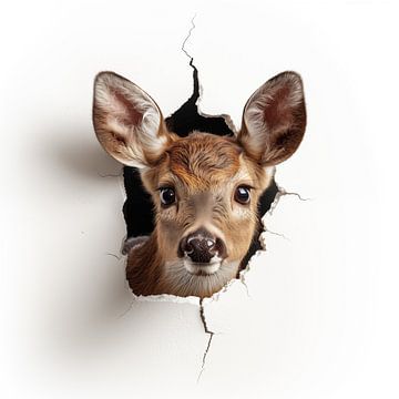 Hert uit de muur van TheXclusive Art