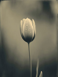 Tulp in Zacht Licht Nr 6 van Studio Silver & Sepia