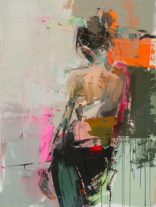 Figuratives Porträt, modern und abstrakt