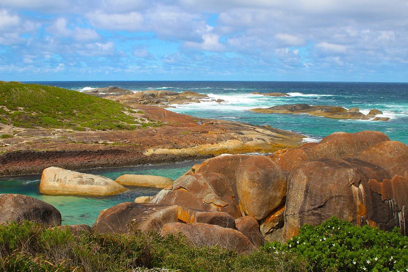 Elephant rocks - granite rocks in William Bay National Park, Australia by Ines Porada