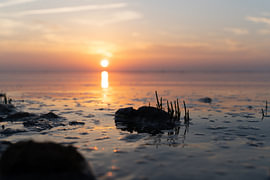 Sonnenuntergang an der See von Catrin Grabowski