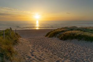 Sunset over the sea