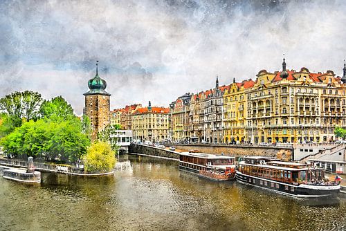 Praagse aquarelkunst #Praag