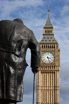 London ... Big Ben and Churchill statue von Meleah Fotografie
