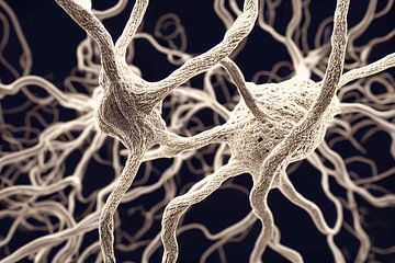 Illustration des fibres nerveuses d'un corps sur Animaflora PicsStock