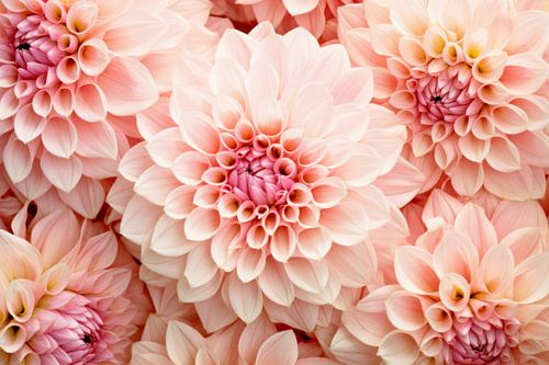 Opulent baroque peach blossoms by Floral Abstractions