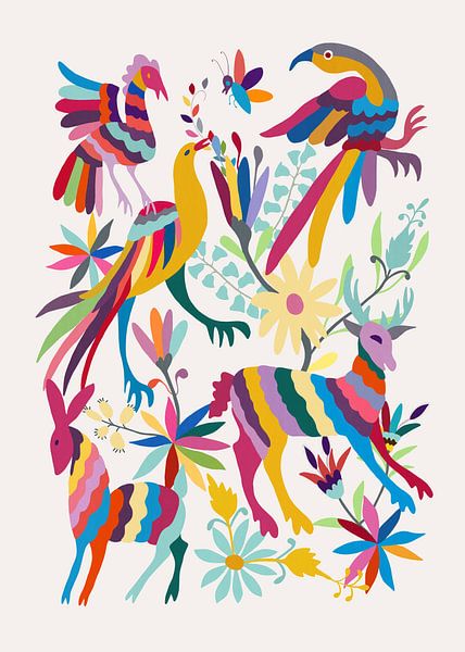 Otomi-Kunstwerk Elfenbein von Cats & Dotz