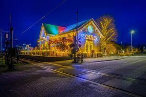 Kerst station van Mario Visser