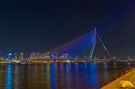 Erasmusbrug rainbow van Marco Faasse thumbnail