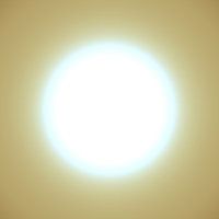 Sonne Ockergelb Abstrakter Minimalismus