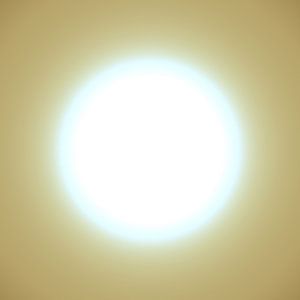 Sonne Ockergelb Abstrakter Minimalismus