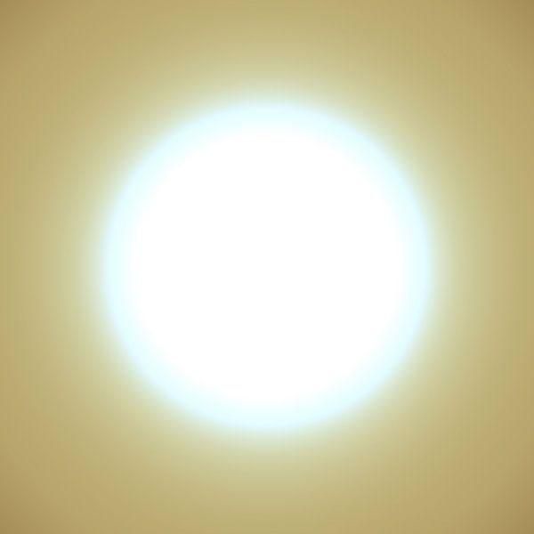 Sonne Ockergelb Abstrakter Minimalismus von Mad Dog Art