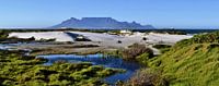 Sand dunes and Table Mountain in the background