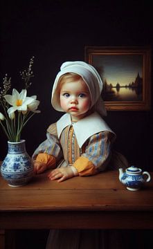 Little Vermeer’s Girl van J.O. Han