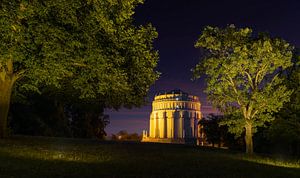 Liberation hall Kelheim at the blue hour