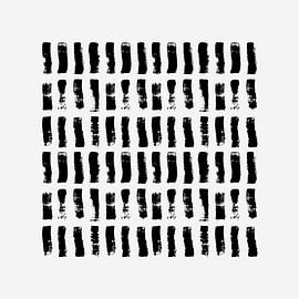 Coups de pinceau noirs sur Mad Dog Art