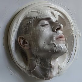 picturesque surrealist portrait by Egon Zitter