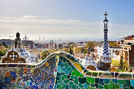 A Colourful View from Park Güell