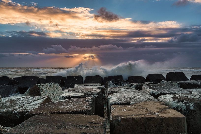 Maasvlakte and its breakwaters by Björn van den Berg