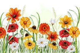 Bloemen in de tuin van Geertje Burgers