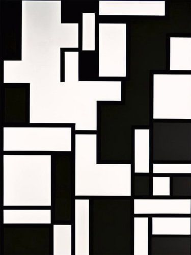 Mondrianish black and white