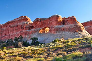 ARCHES NATIONAL PARK Tunnelboog  van Melanie Viola