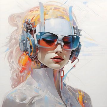 Futuristic portrait of a young woman by StudioMaria.nl