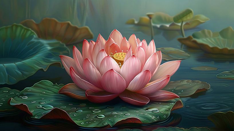 Holy Lotus Flower by Egon Zitter