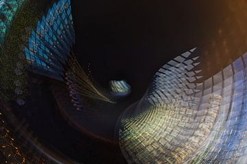 Abstract beeld, samengesteld uit 9 foto's (5) van Anne Ponsen