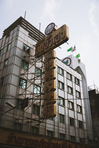 De Reclameborden van Chinatown: Kleurrijke Verhalen van Bangkok