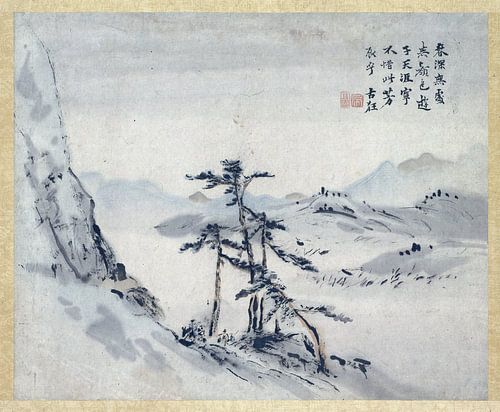 Chinese schildering, Gao Qipei, 1700 - 1750