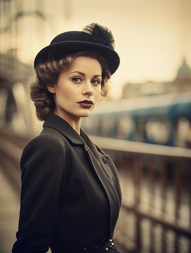 Elegantie in de schemering van de stad