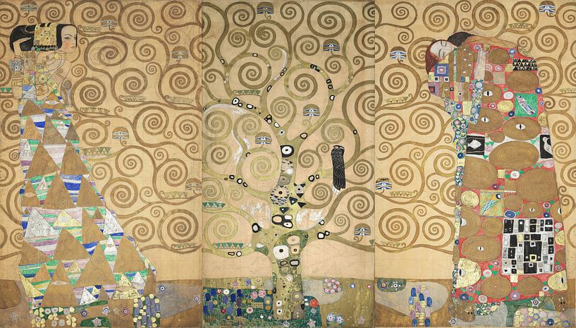Der Stoclet Fries, Gustav Klimt von Meesterlijcke Meesters