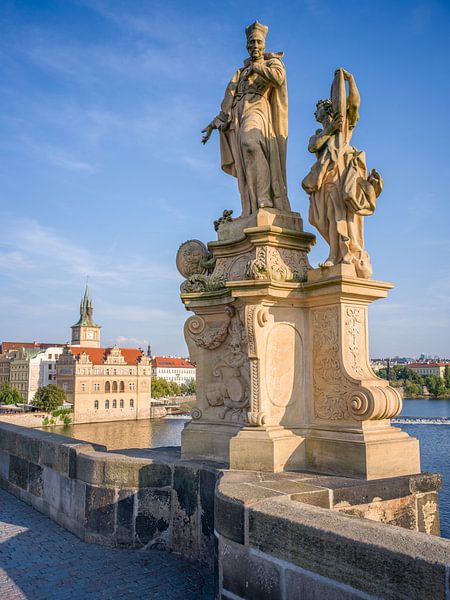Prague - Vue du pont Charles vers le musée Bedrich Smetana par t.ART