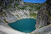 Blue lake in Croatia.
