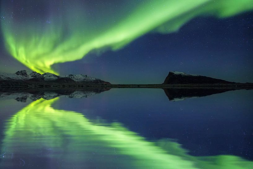 Aurora Borealis - Aurores boréales sur les îles Lofoten par Dieter Meyrl