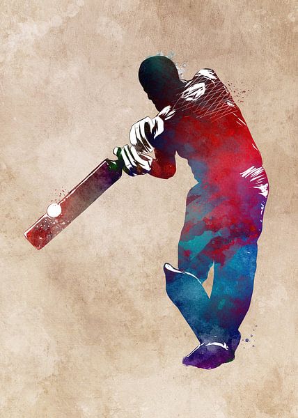 Kricket Sport Kunst #Kricket von JBJart Justyna Jaszke