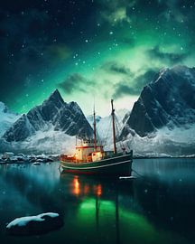 Polarlichter in der Nacht