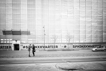 Ingepakt Eiffelgebouw in Maastricht